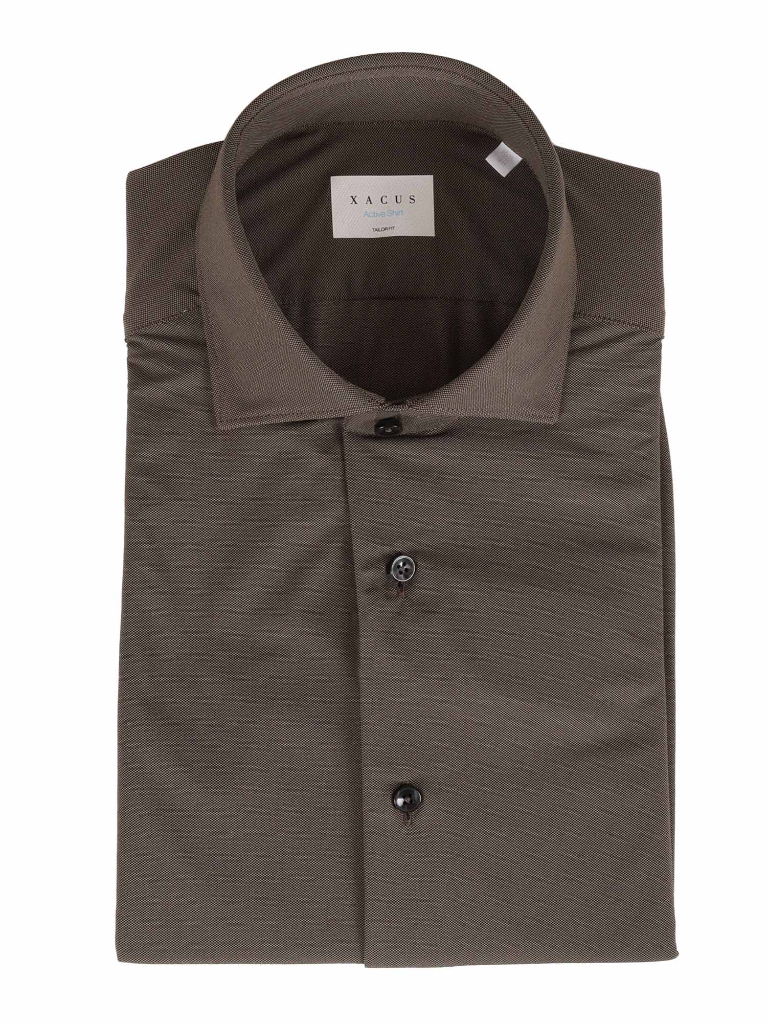 Shirt Brown Polyamide Elastane