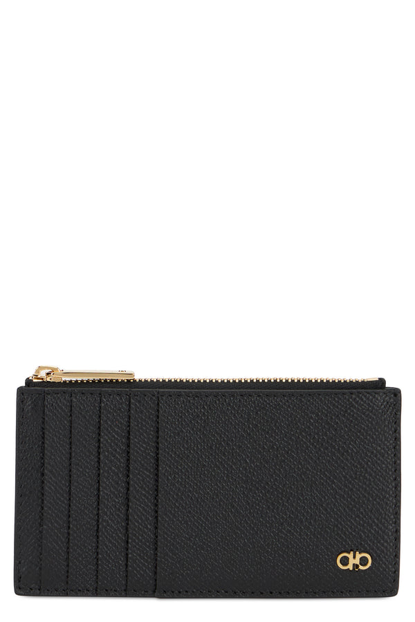 Card Holder Gancini Black Calfskin Wallets & Cardholders