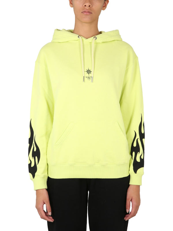 Sacred Heart Hoodie Yellow Sweatshirts