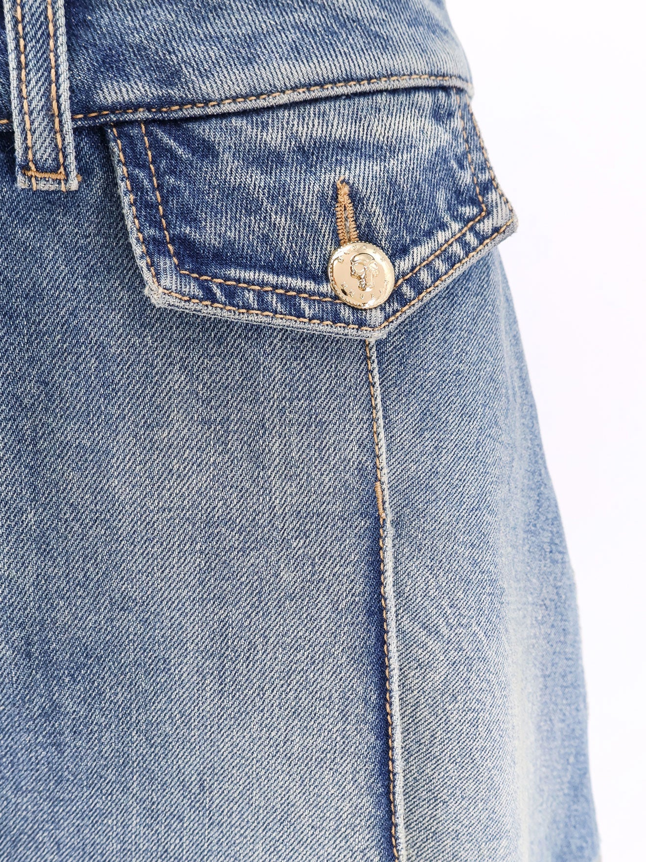 Alexander Mcqueen Skirts Blue Cotone Organico