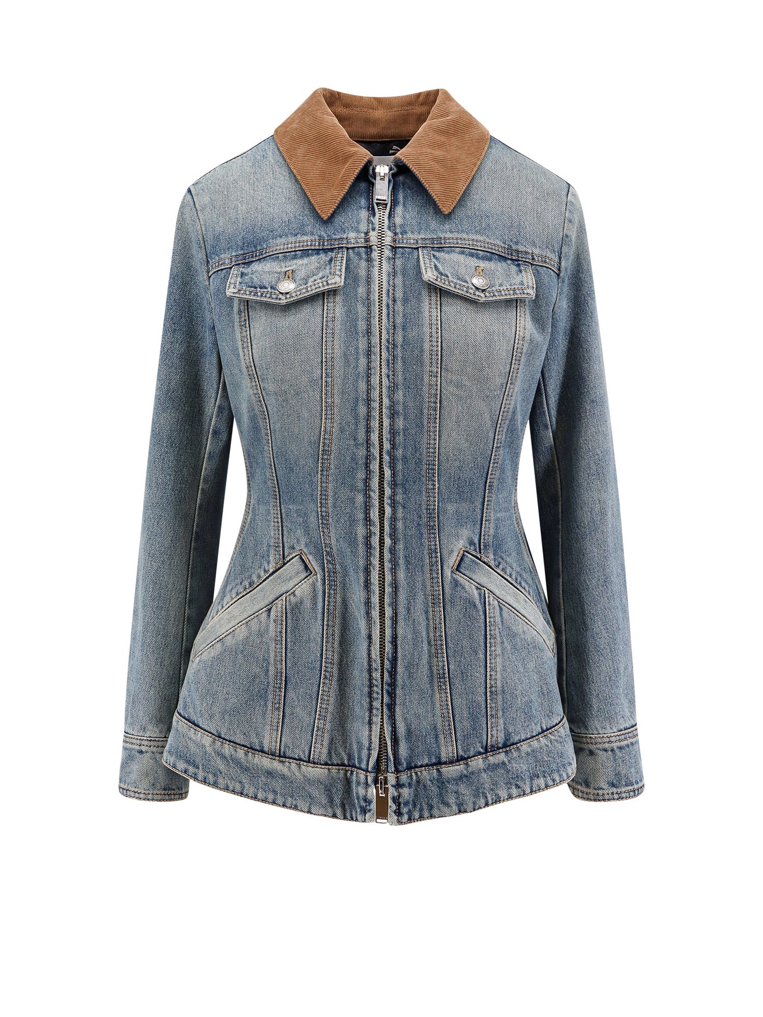 Alexander Mcqueen Jackets Blue Cotone Organico