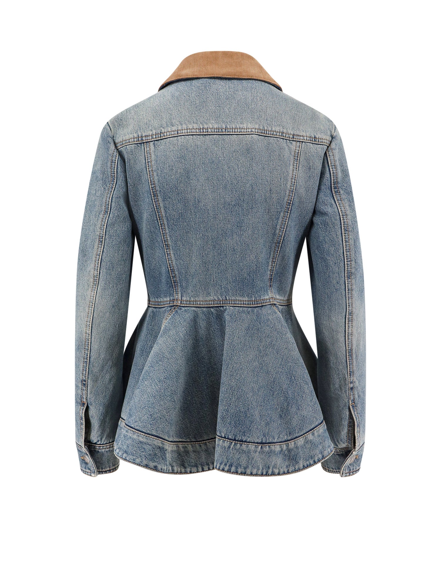 Alexander Mcqueen Jackets Blue Cotone Organico