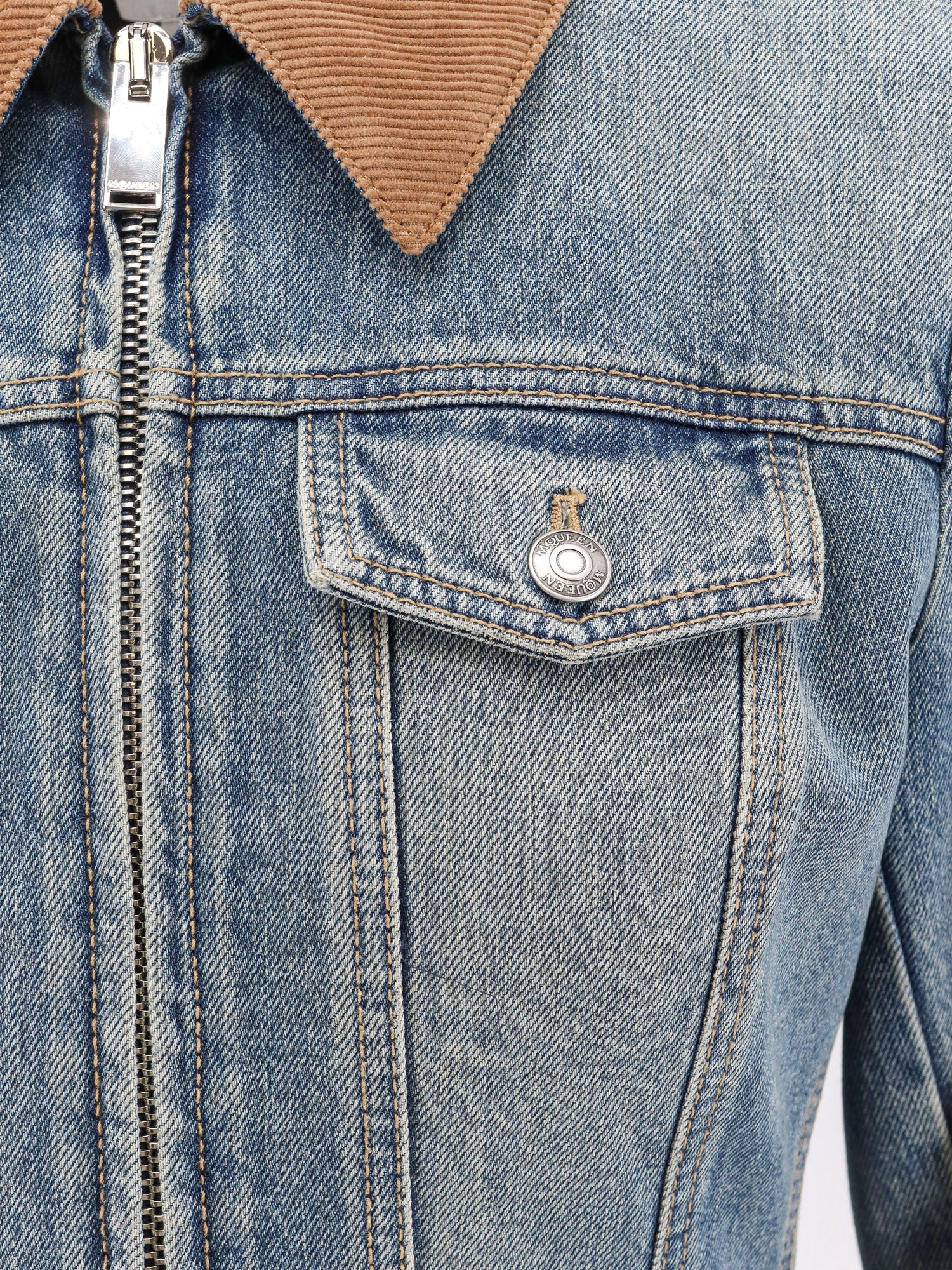 Alexander Mcqueen Jackets Blue Cotone Organico