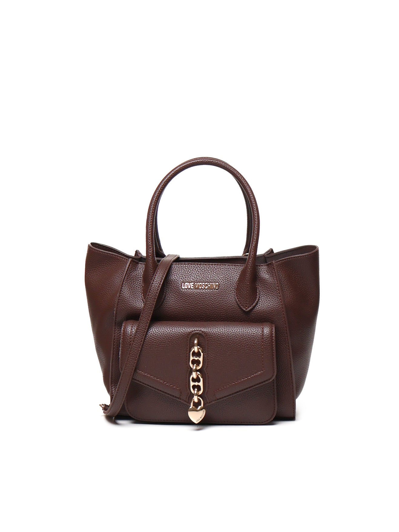 Love Moschino Bags Dark Brown Leather