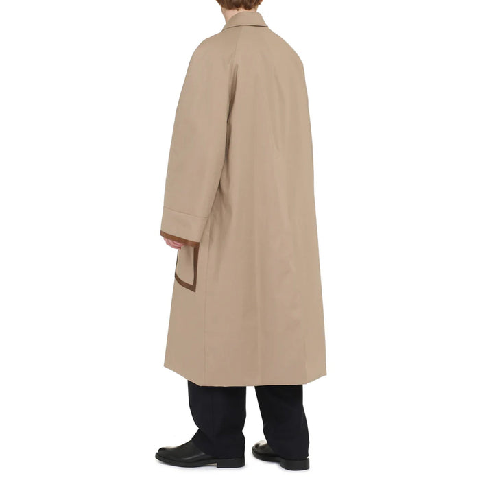 Reversible Trench Coat Beige Cotton