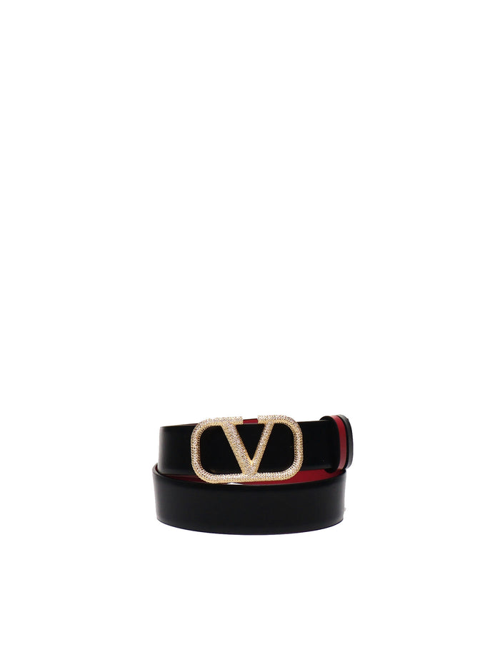 Valentino Garavani Belts Black, Red