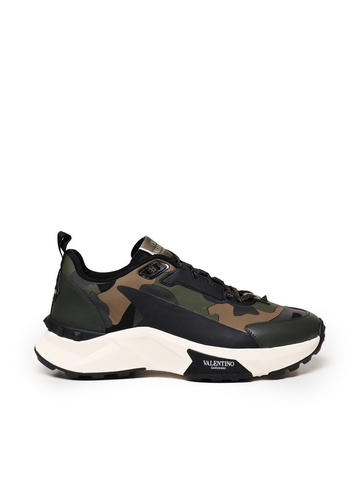 Valentino Garavani Sneakers Black, Green Mesh