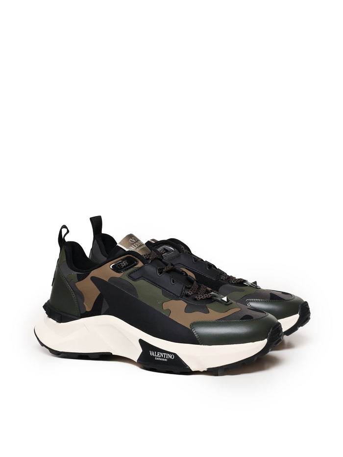 Valentino Garavani Sneakers Black, Green Mesh