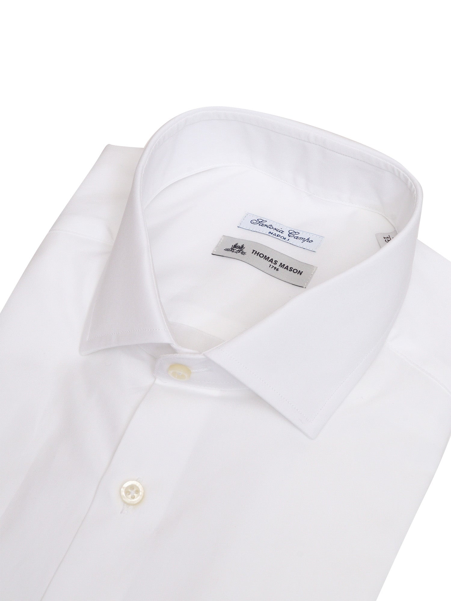 Thomas Mason Shirt White Cotton