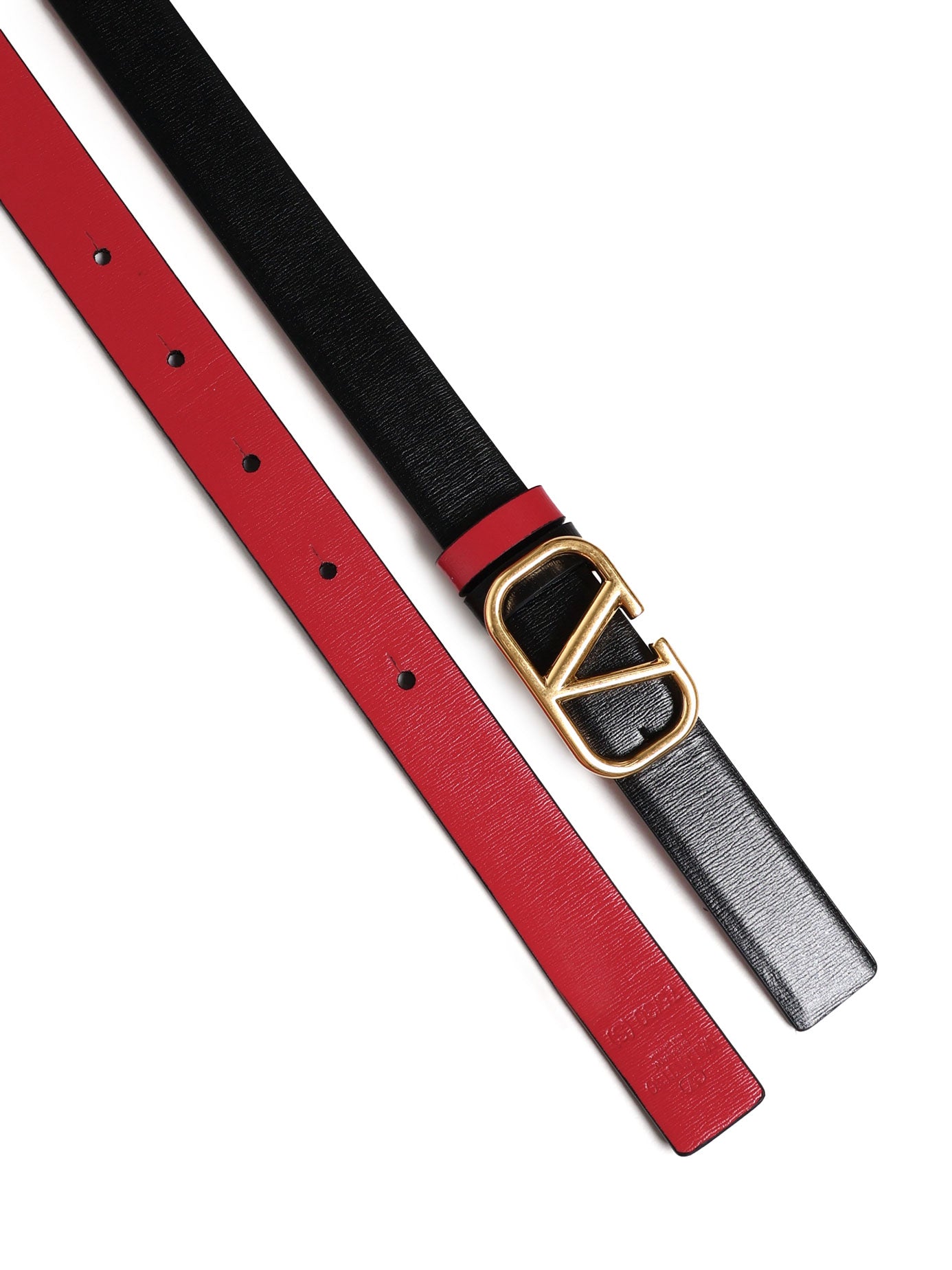 Valentino Garavani Belts Black, Red