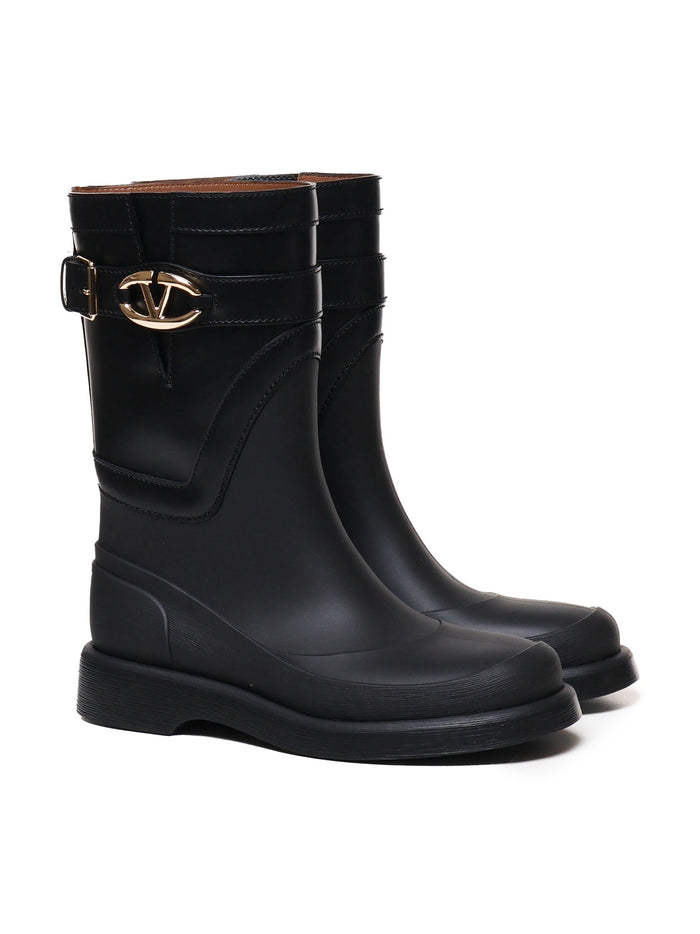 Valentino Garavani Boots Black Calfskin