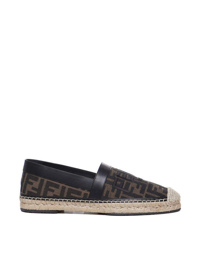 Fendi Flat Shoes Brown Tobacco Polyamide
