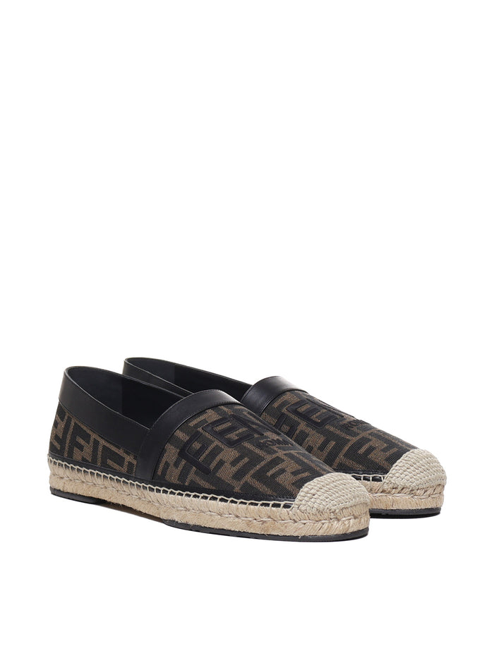 Fendi Flat Shoes Brown Tobacco Polyamide