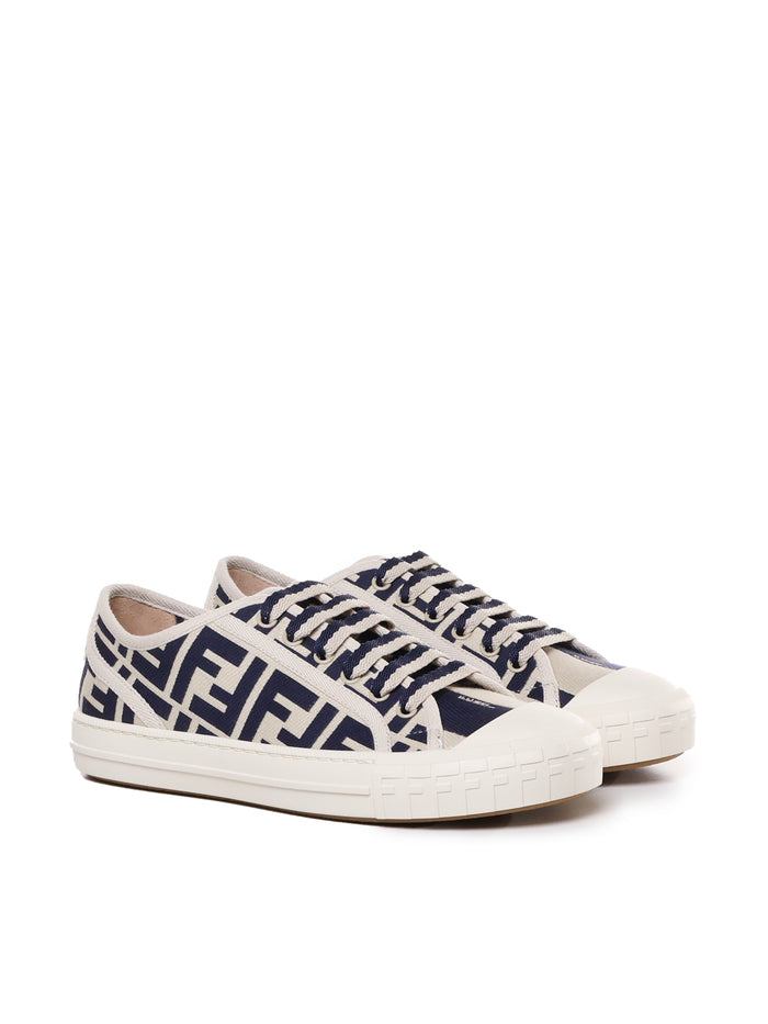 Fendi Sneakers Beige, Blue Co+interno:co