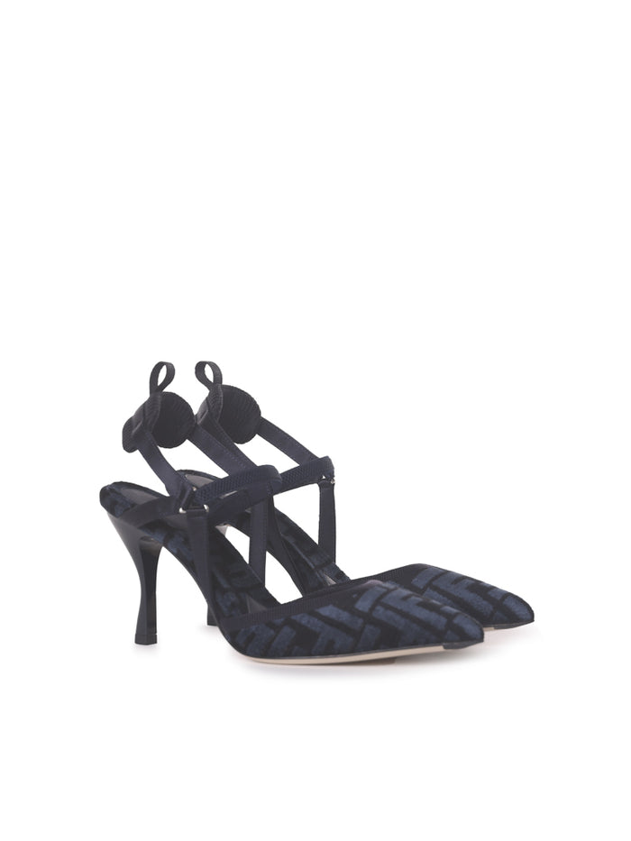 Fendi With Heel Nero Blu+blu+drk.blu