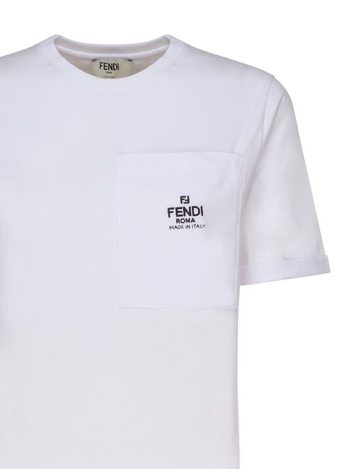 Fendi T-Shirts And Polos White Cotton