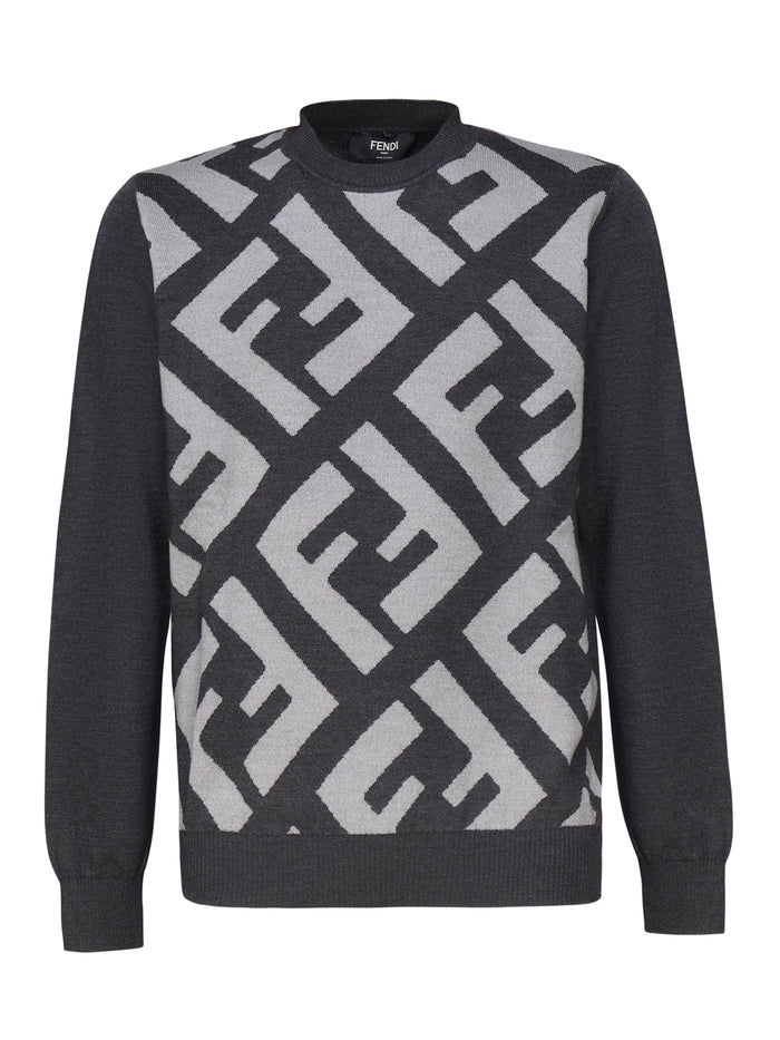 Fendi Sweaters Grey