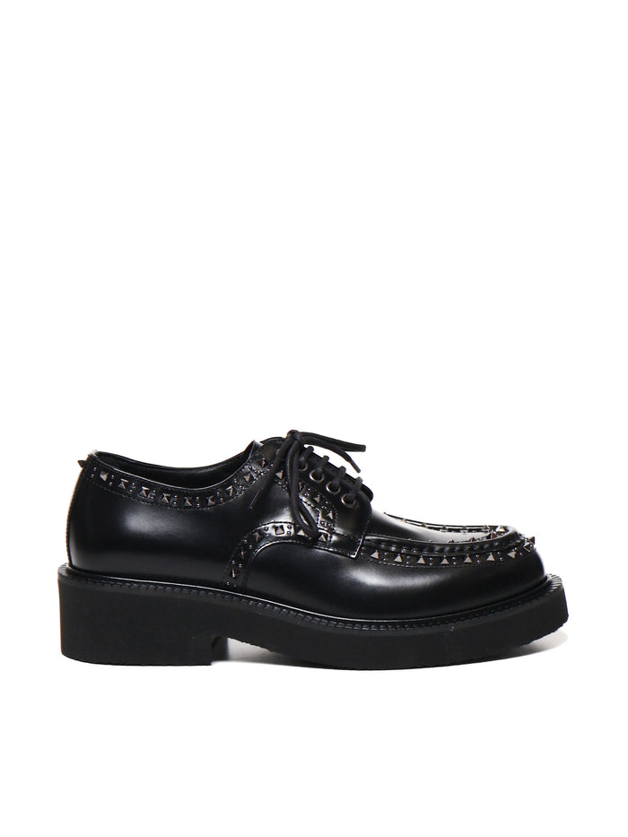 Valentino Garavani Flat Shoes Black Calfskin