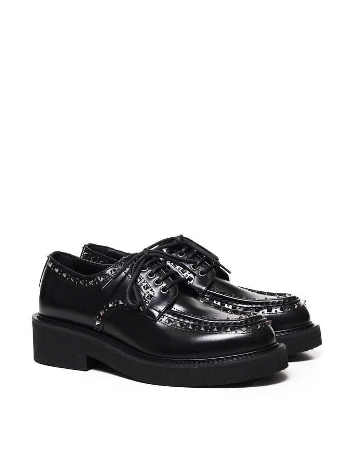Valentino Garavani Flat Shoes Black Calfskin
