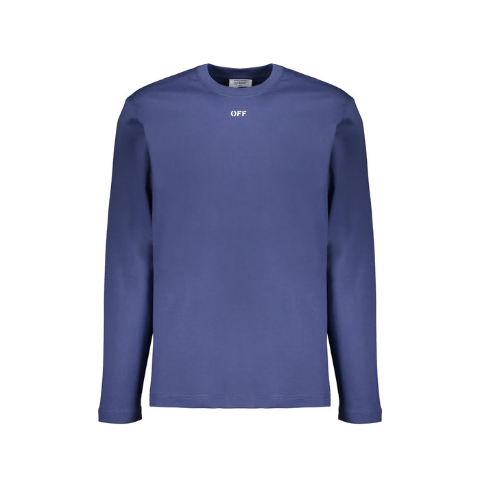 Long-Sleeve T-Shirt Blue Cotton