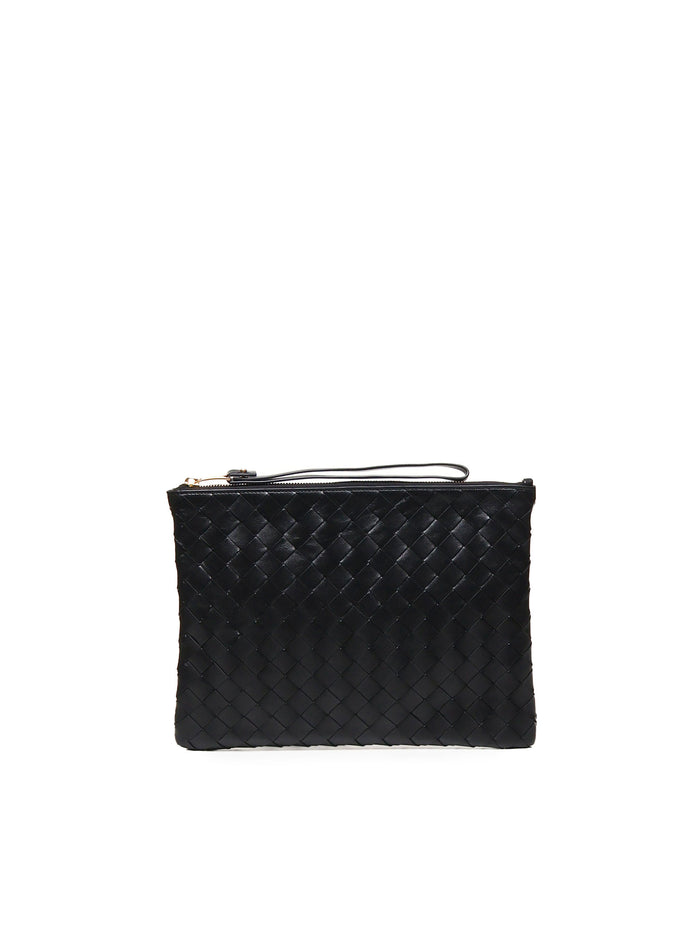 Bottega Veneta Bags Black-gold Calfskin