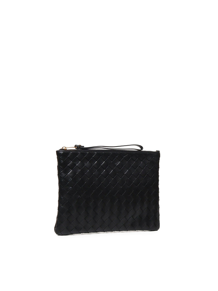 Bottega Veneta Bags Black-gold Calfskin