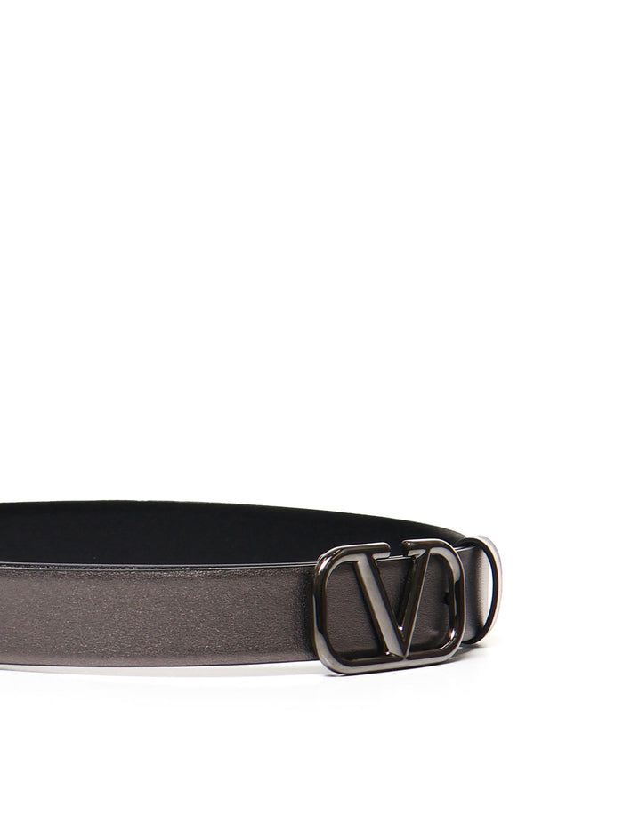Valentino Garavani Belts Grey Calfskin