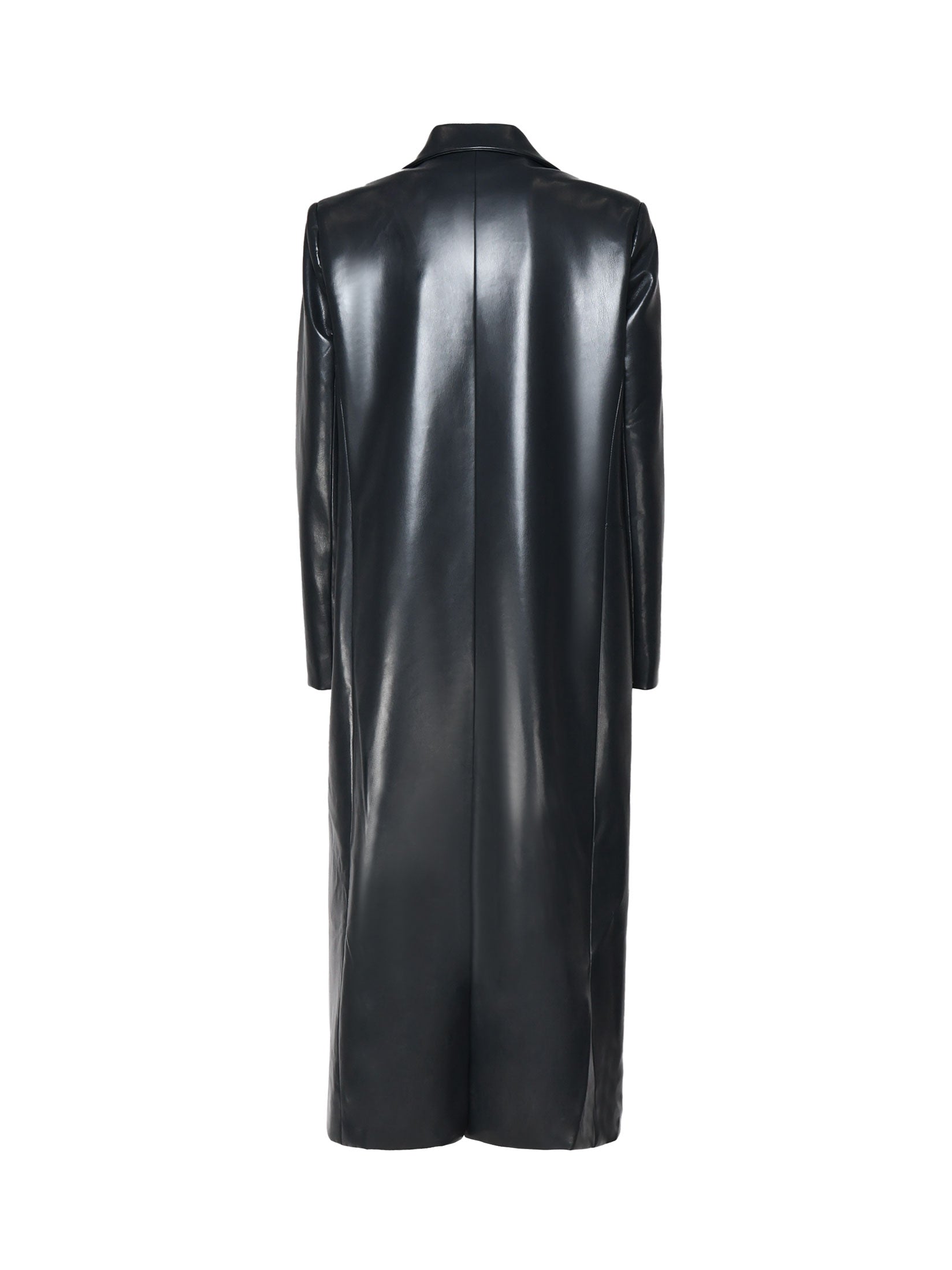 Mariuccia Coats Grey Ecoleather