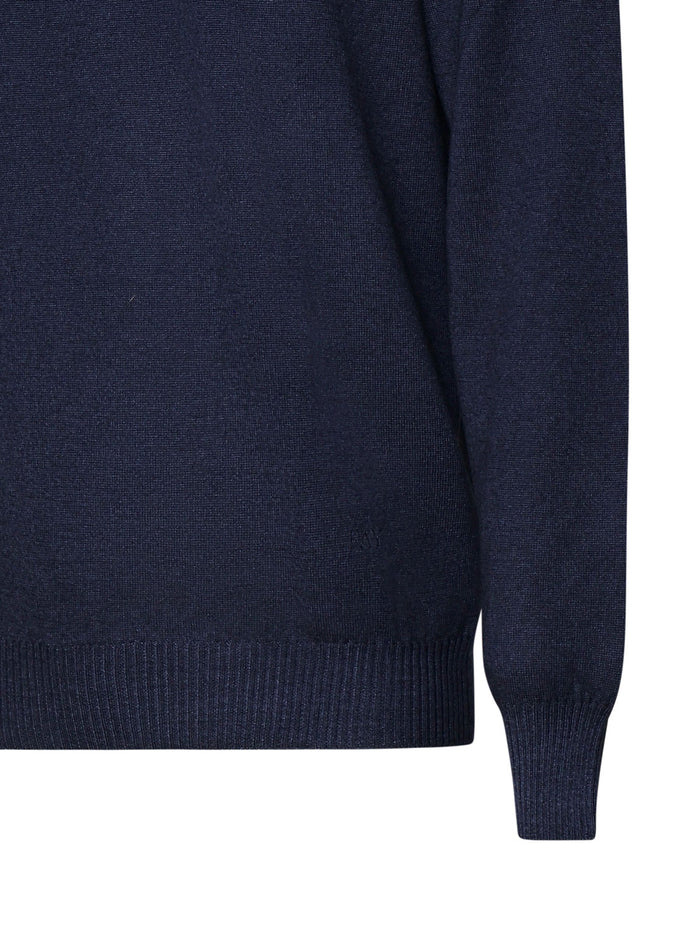 Fay Sweaters Blue Virgin Wool