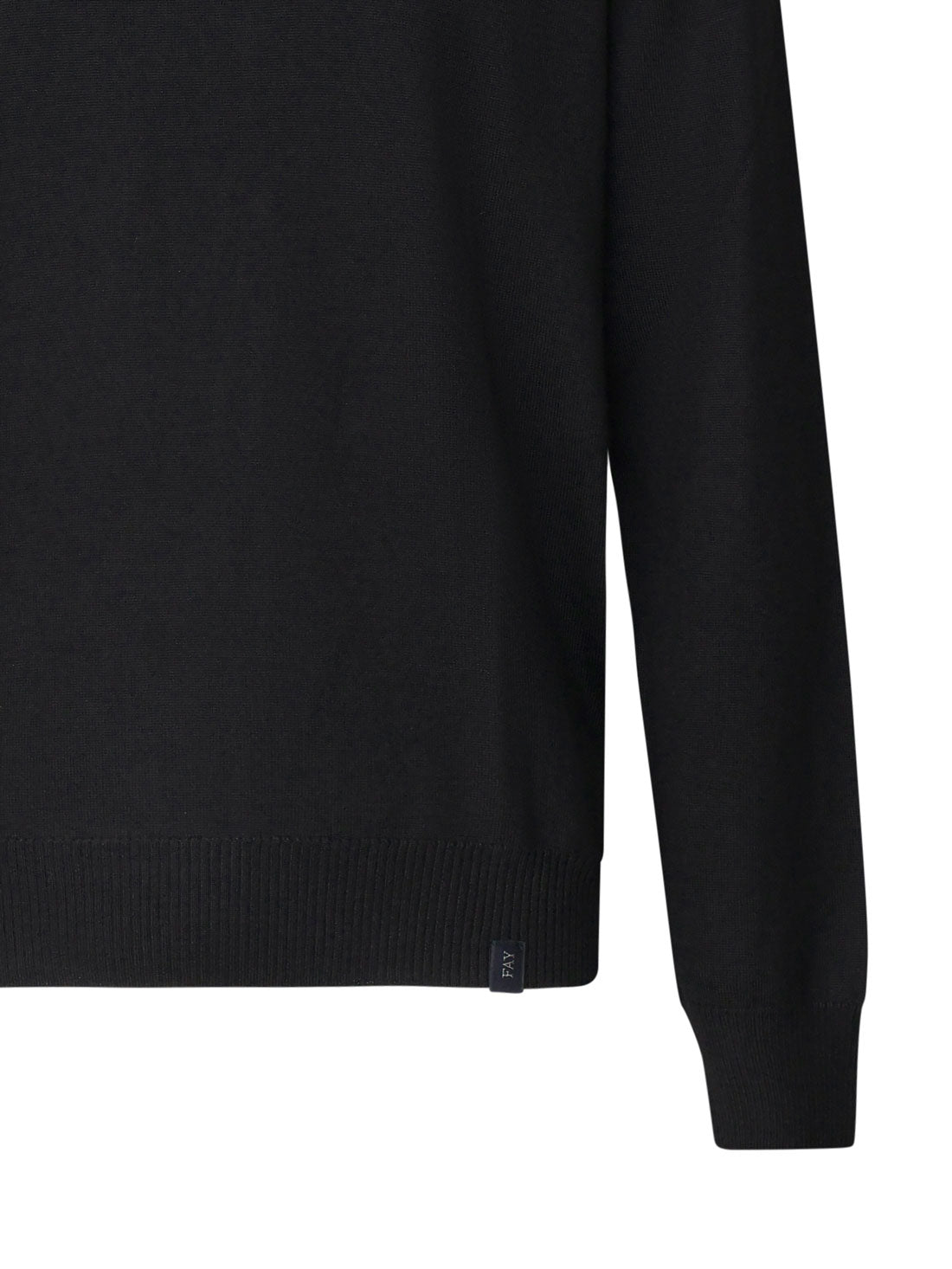 Fay Sweaters Black Wool