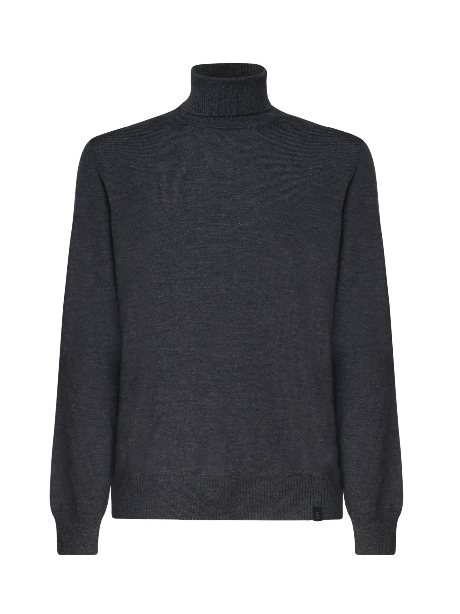 Fay Sweaters Grey Virgin Wool