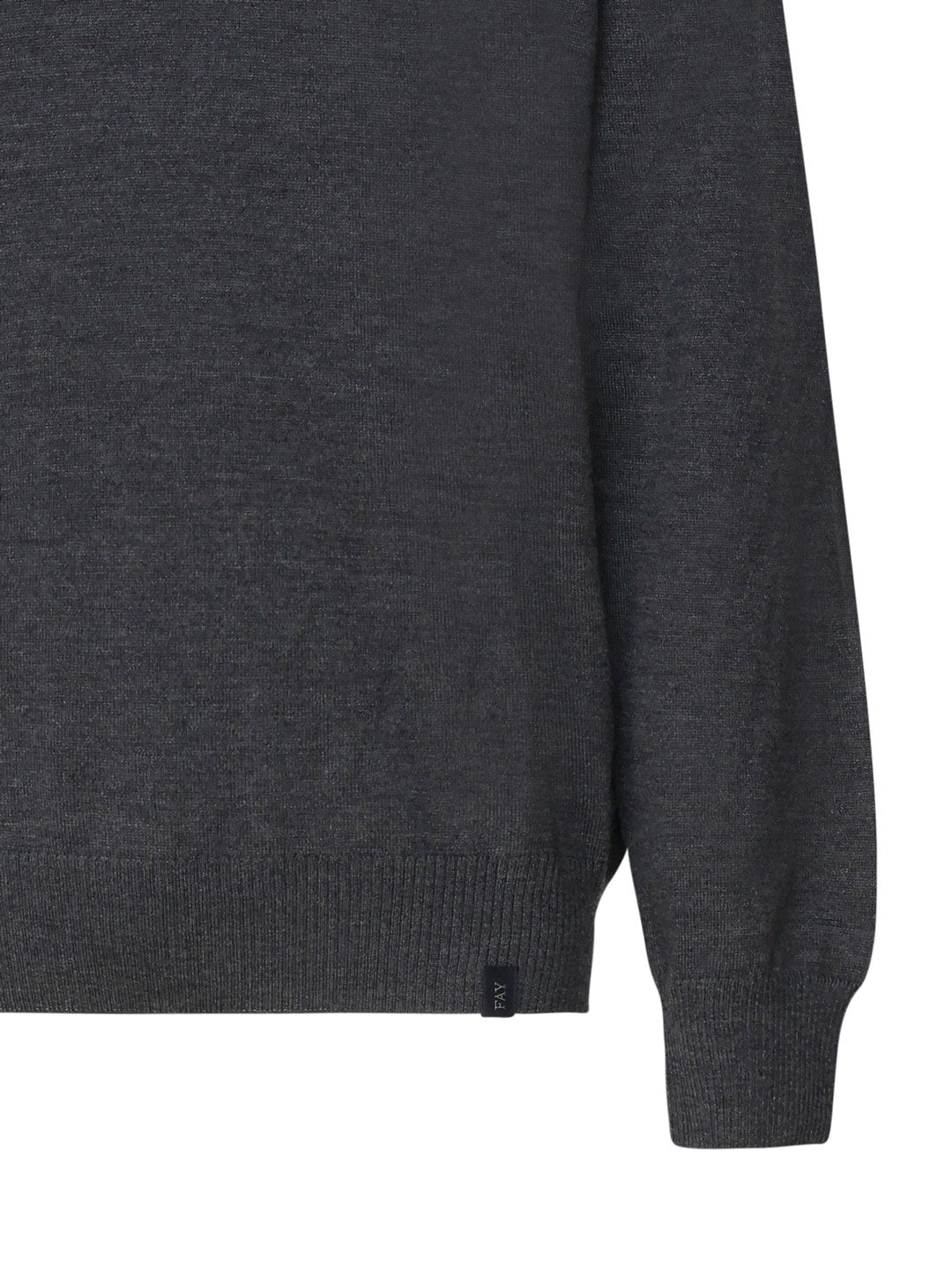 Fay Sweaters Grey Virgin Wool