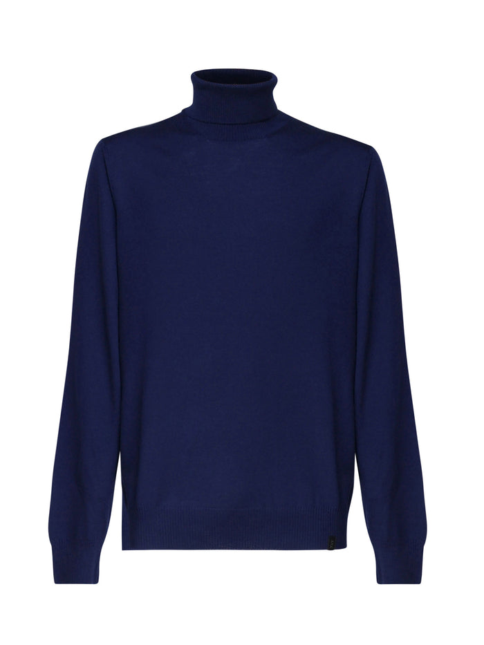 Fay Sweaters Purpleblue Virgin Wool