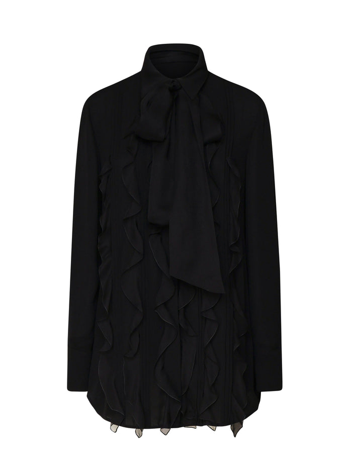 Valentino Garavani Shirts Black Silk