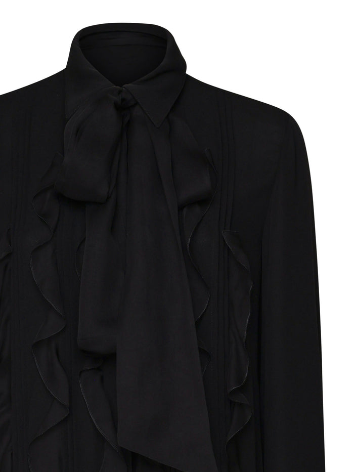 Valentino Garavani Shirts Black Silk