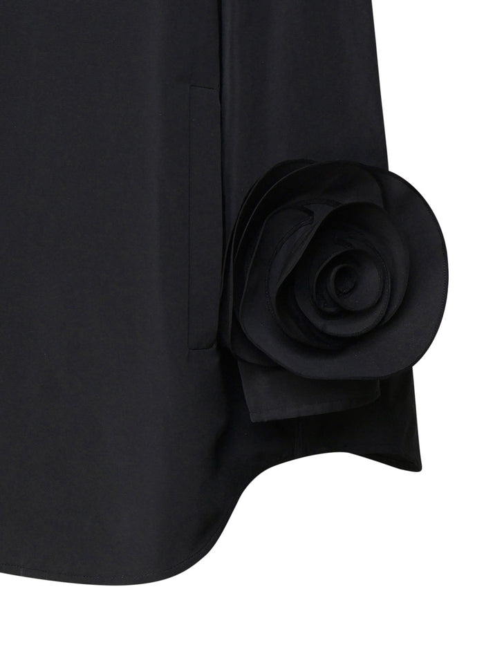 Valentino Garavani Coats Black Blended Cotton