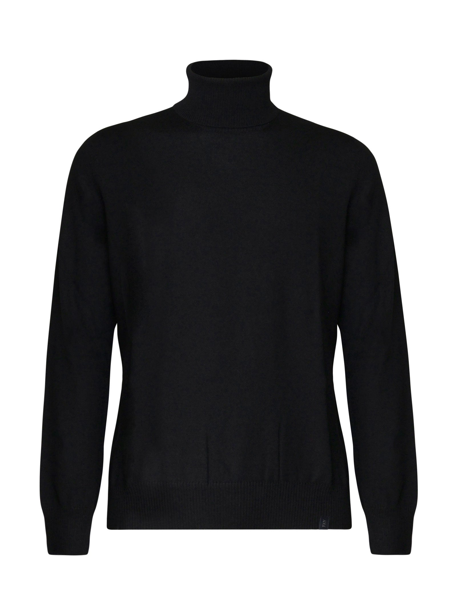 Fay Sweaters Black Virgin Wool
