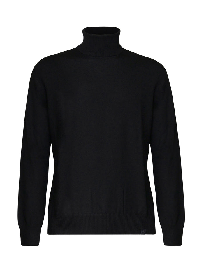 Fay Sweaters Black Virgin Wool