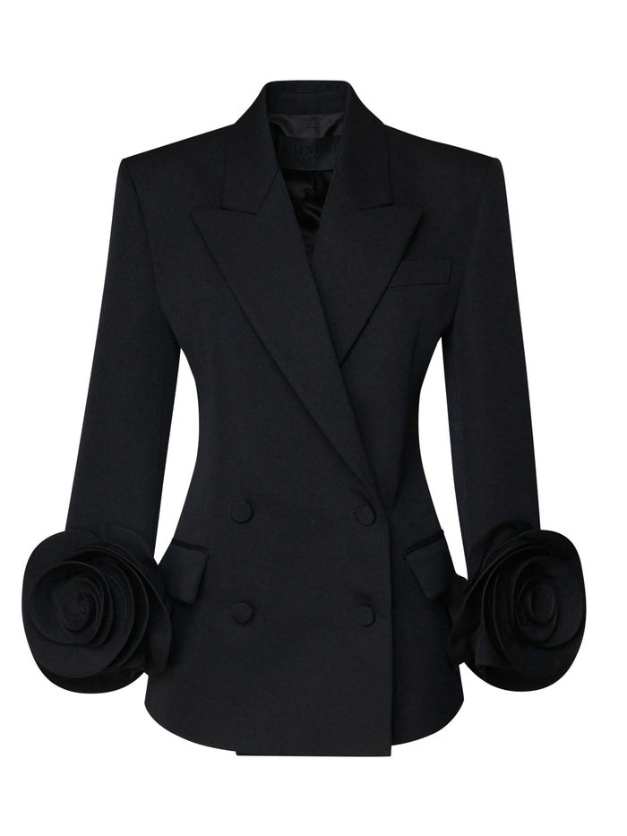 Valentino Garavani Jackets Black Wool