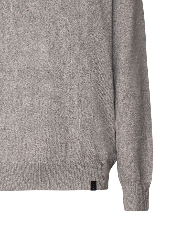 Fay Sweaters Khaki Wool