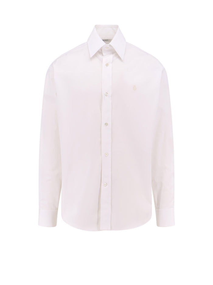 Alexander McQueen Shirts White Cotone Organico