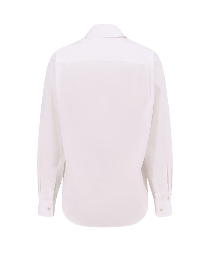 Alexander McQueen Shirts White Cotone Organico
