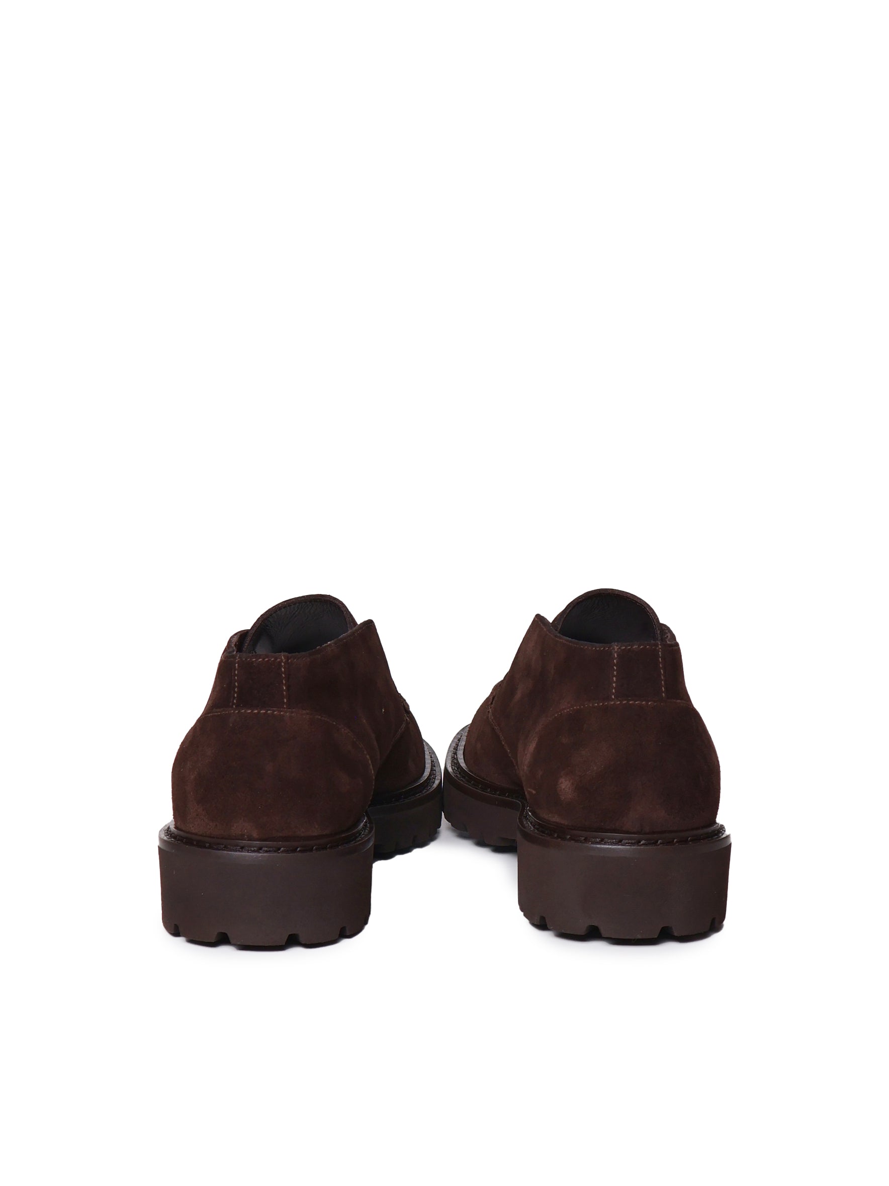 Doucals Flat Shoes Dark Brown Suede