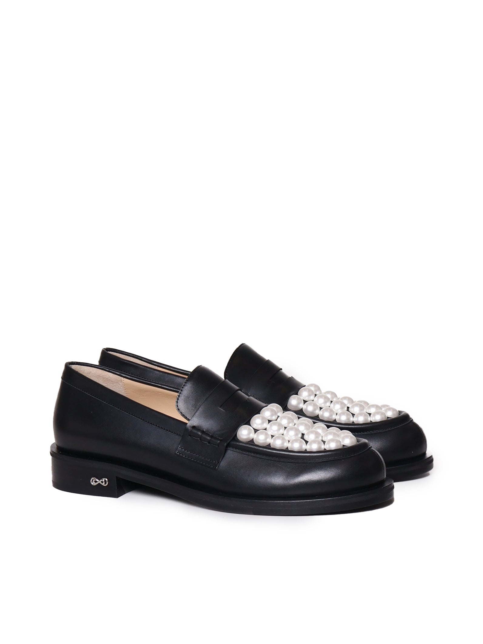MACH & Flat shoes Black Calfskin