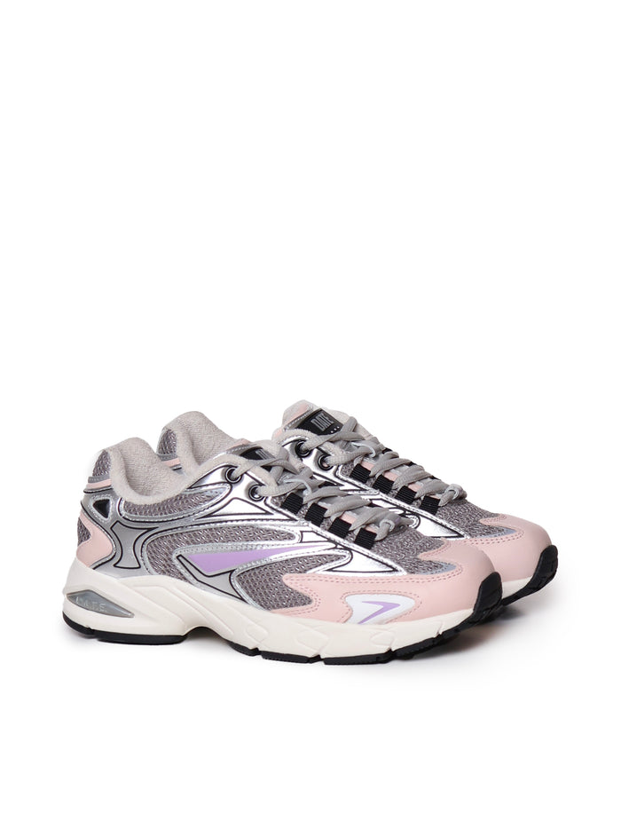 D.a.t.e. Sneakers Grey, Lilac, Pink Mesh