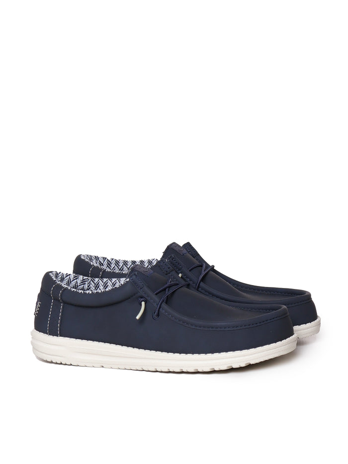 Hey Dude Flat Shoes Blue Suede