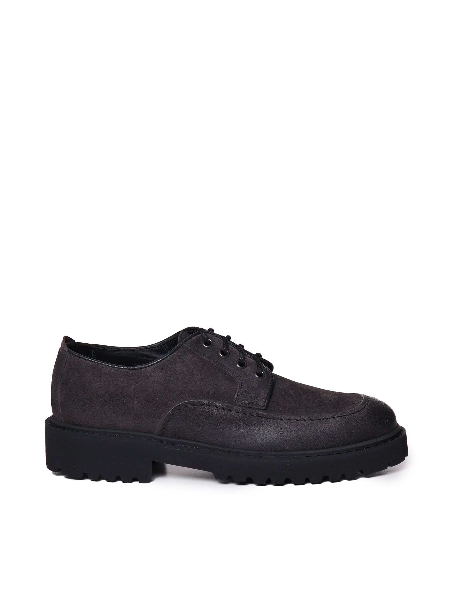 Doucals Flat shoes Grey Calfskin