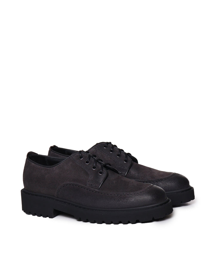Doucals Flat shoes Grey Calfskin