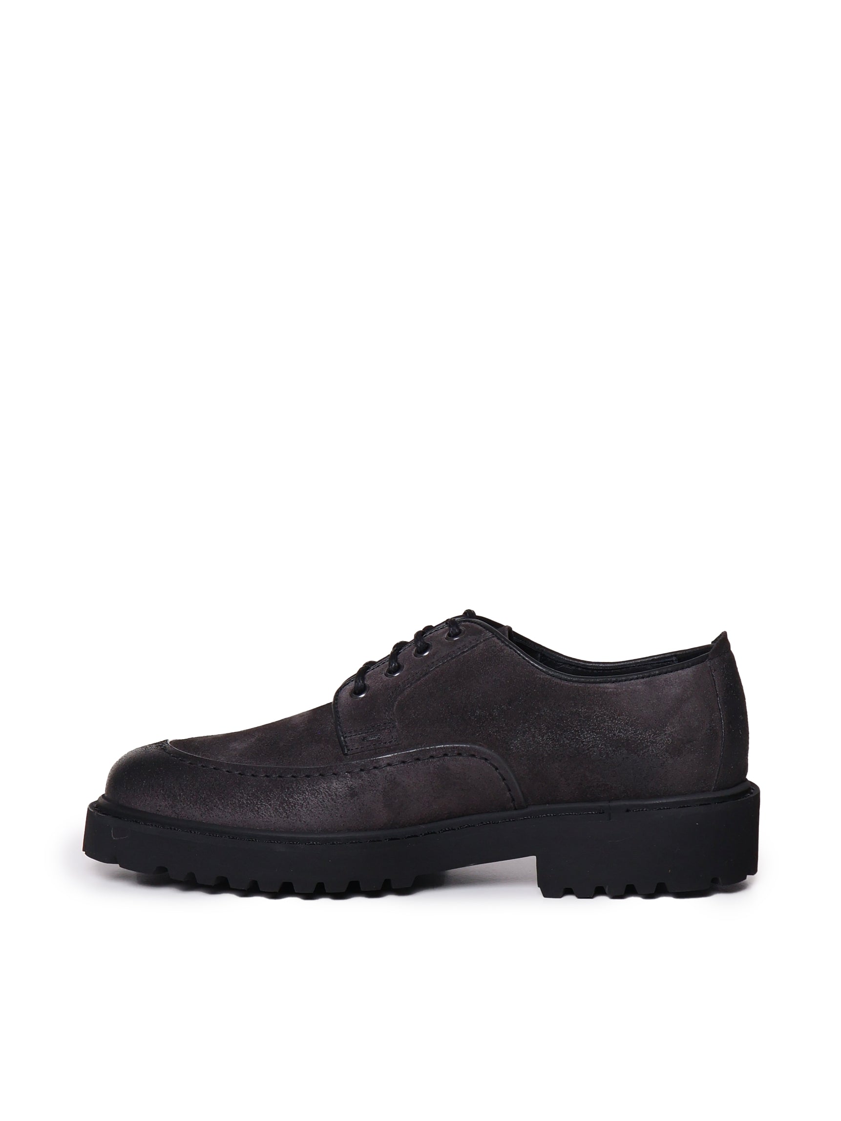 Doucals Flat shoes Grey Calfskin