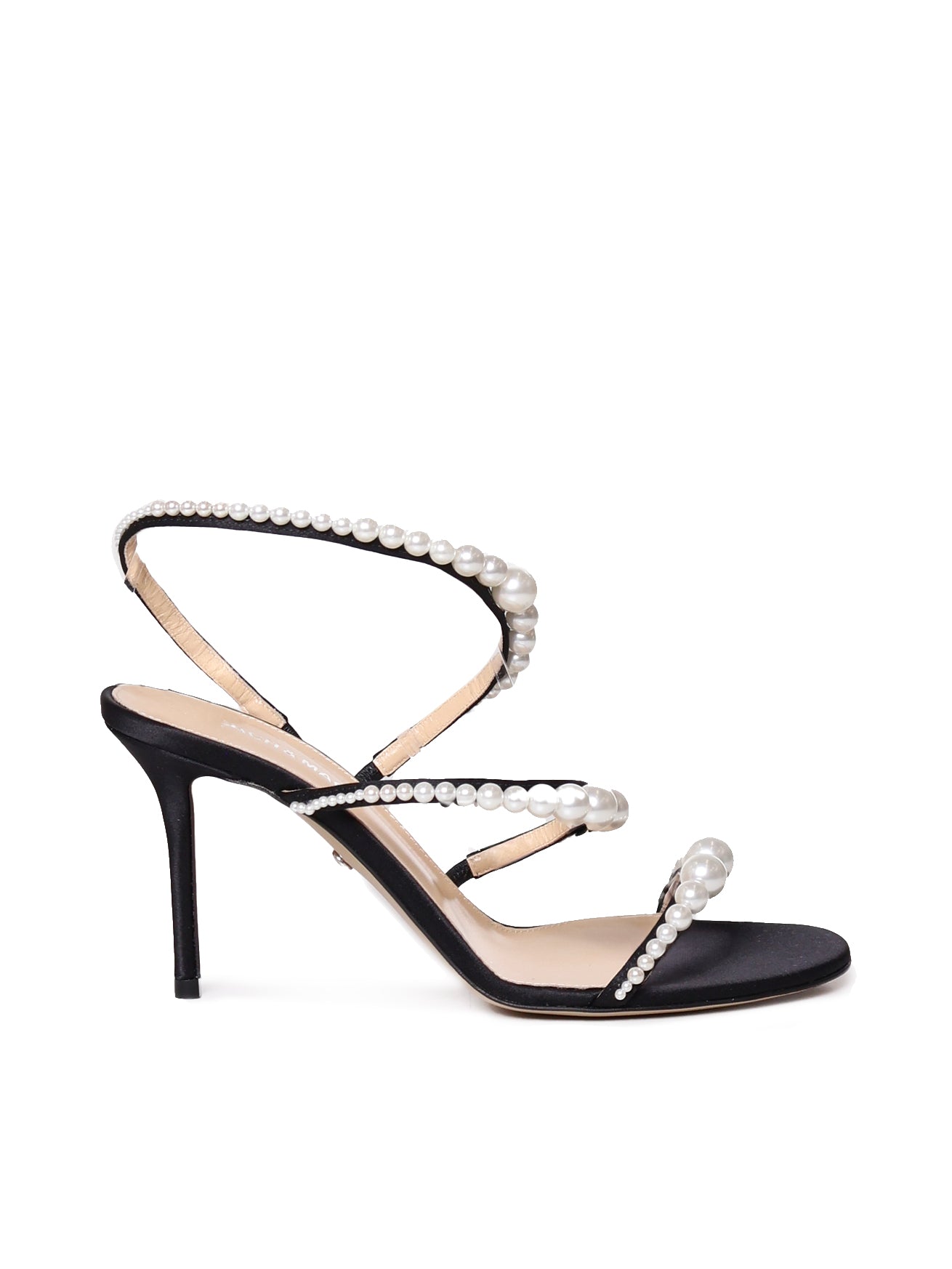 MACH & Sandals Black Satin